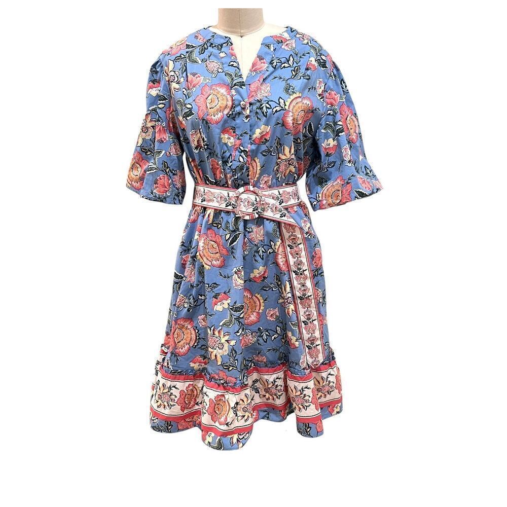 joie blue floral dress NWOT Women’s Belted Size 10 Color:VANILLA MULTI 1431 Item ID image-too-large Fairy Prom Dress, Blue